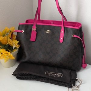 NWOT Coach signature leather carryall